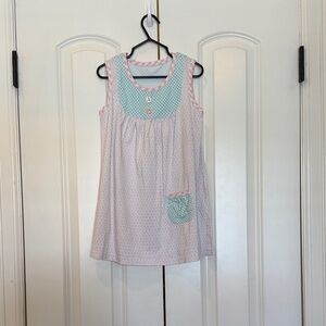 Serendipity by shrimp and grits kids- Light Pink and Mint summer top